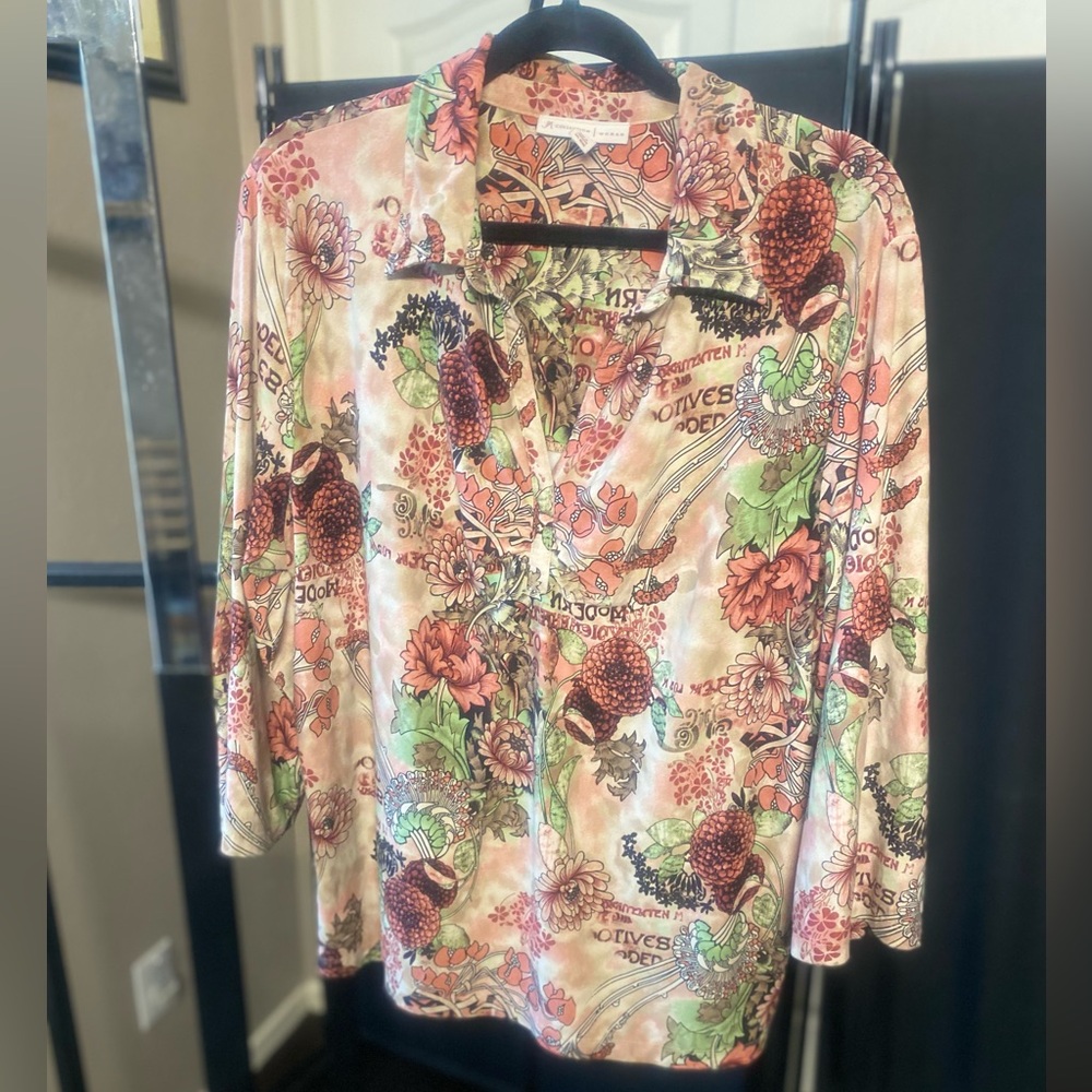 Multi colored loose fit casual shirt